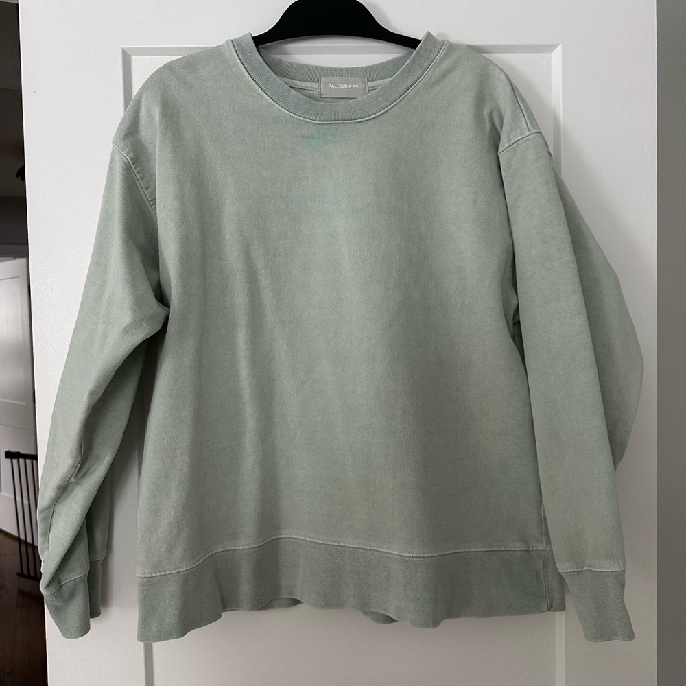TALENTLESS Oversized Glacier Crewneck